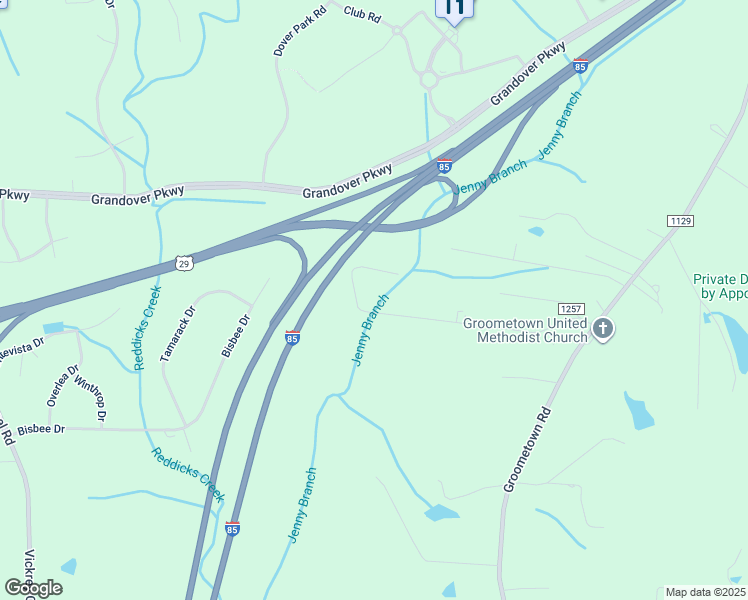 map of restaurants, bars, coffee shops, grocery stores, and more near 4056 Southview Drive in Greensboro