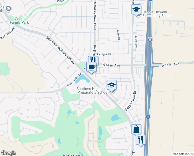 map of restaurants, bars, coffee shops, grocery stores, and more near 3777 Westeros Landing Avenue in Las Vegas