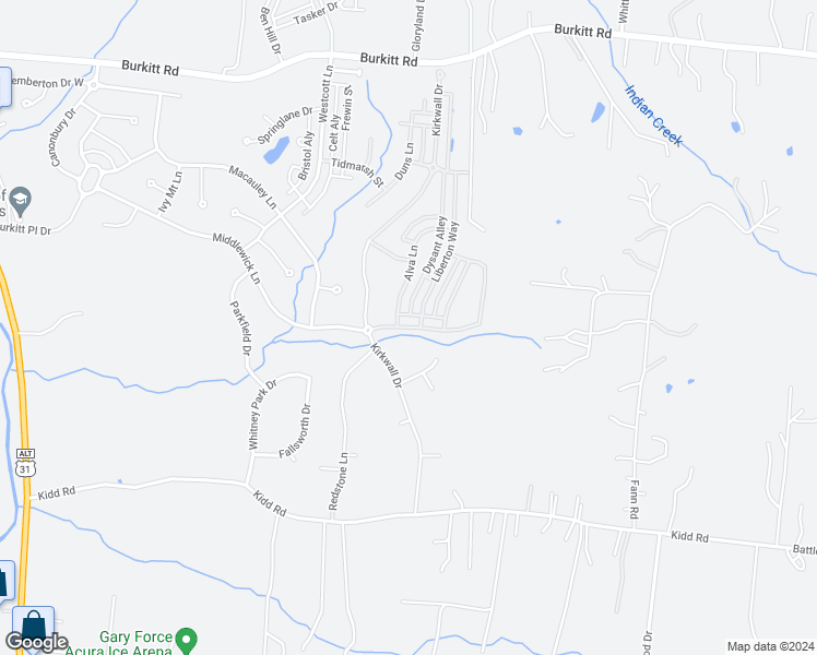 map of restaurants, bars, coffee shops, grocery stores, and more near 8329 Middlewick Lane in Nolensville