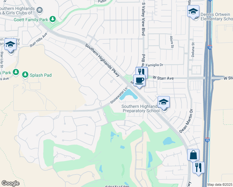 map of restaurants, bars, coffee shops, grocery stores, and more near 4063 Villa Rafael Drive in Las Vegas