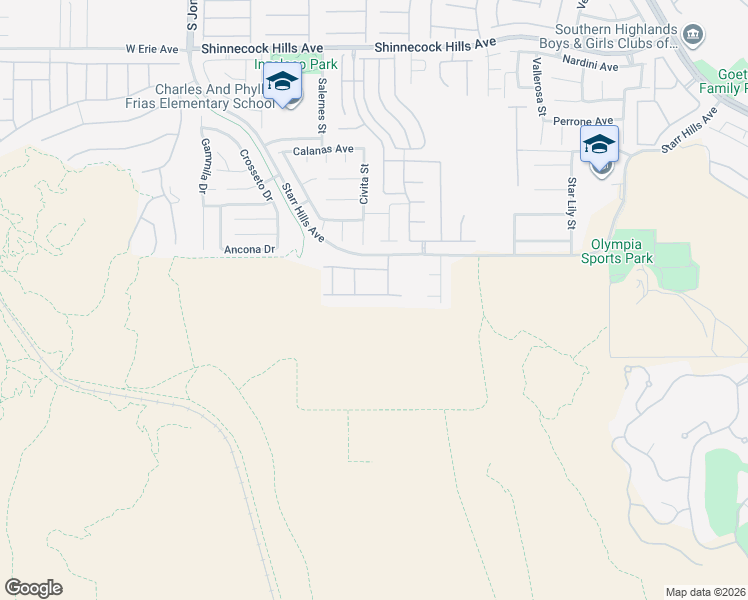 map of restaurants, bars, coffee shops, grocery stores, and more near 5589 Buena Martina Way in Las Vegas