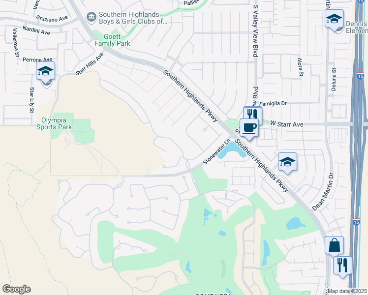 map of restaurants, bars, coffee shops, grocery stores, and more near 11394 Villa Bellagio Drive in Las Vegas