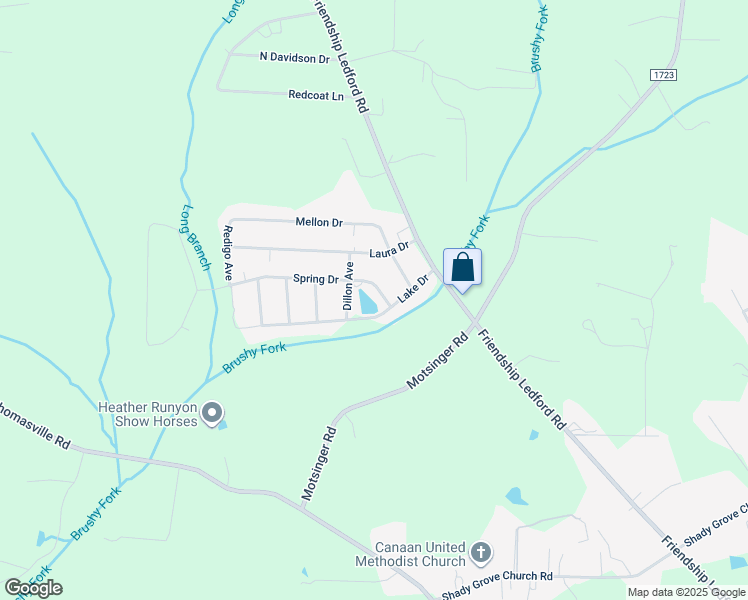 map of restaurants, bars, coffee shops, grocery stores, and more near 252 Lake Drive in Winston-Salem