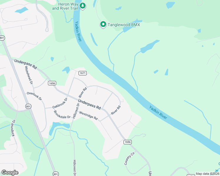 map of restaurants, bars, coffee shops, grocery stores, and more near 230 River Road in Advance