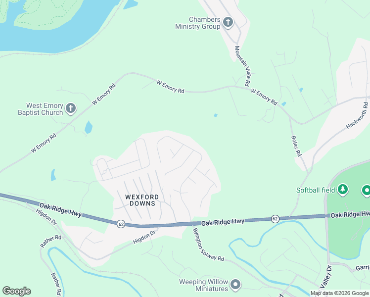 map of restaurants, bars, coffee shops, grocery stores, and more near 3504 Wexgate Road in Knoxville