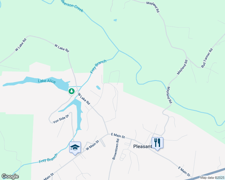 map of restaurants, bars, coffee shops, grocery stores, and more near 11 Meadows Road in Pleasant Hill