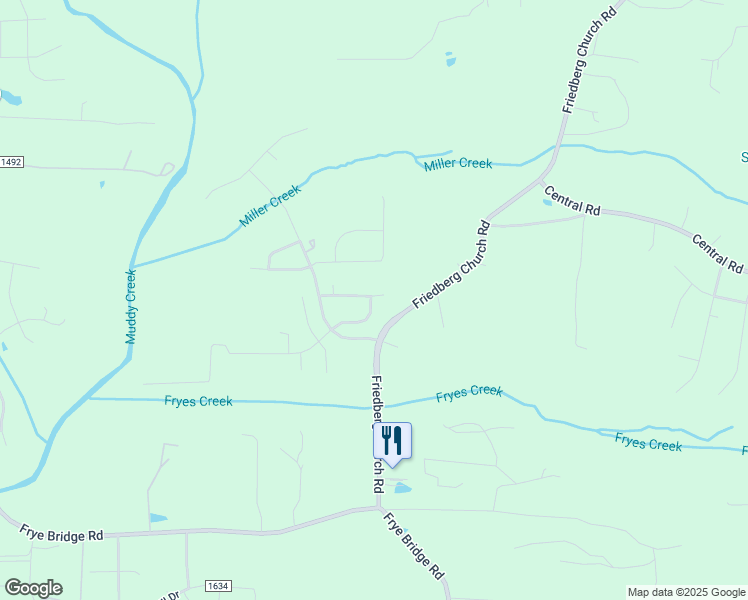 map of restaurants, bars, coffee shops, grocery stores, and more near Penry Lane in Clemmons