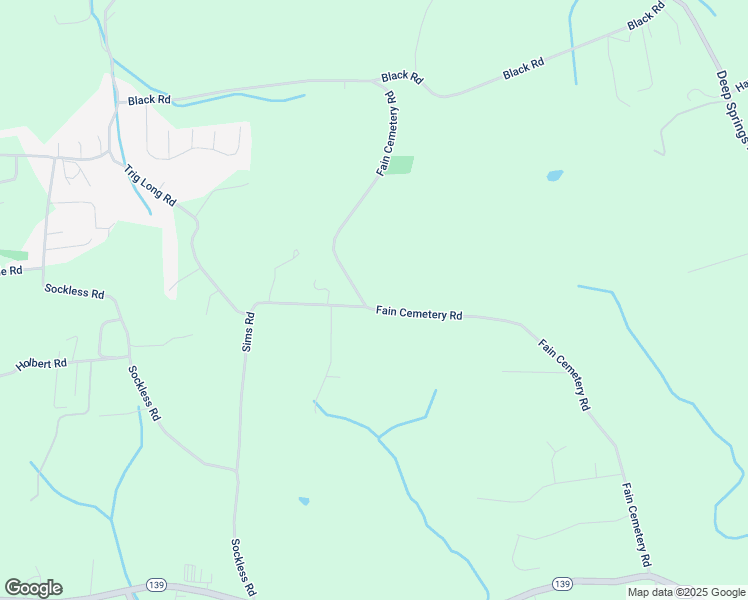 map of restaurants, bars, coffee shops, grocery stores, and more near 1796 Fain Cemetery Road in Dandridge