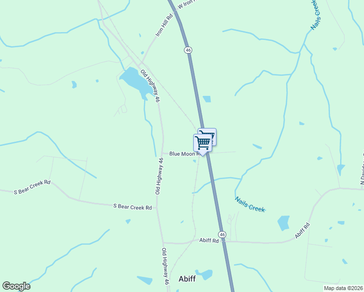 map of restaurants, bars, coffee shops, grocery stores, and more near 1267 Old Highway 46 in Dickson