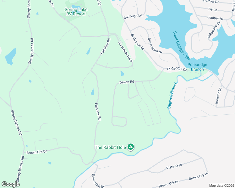 map of restaurants, bars, coffee shops, grocery stores, and more near 165 Devon Road in Crossville