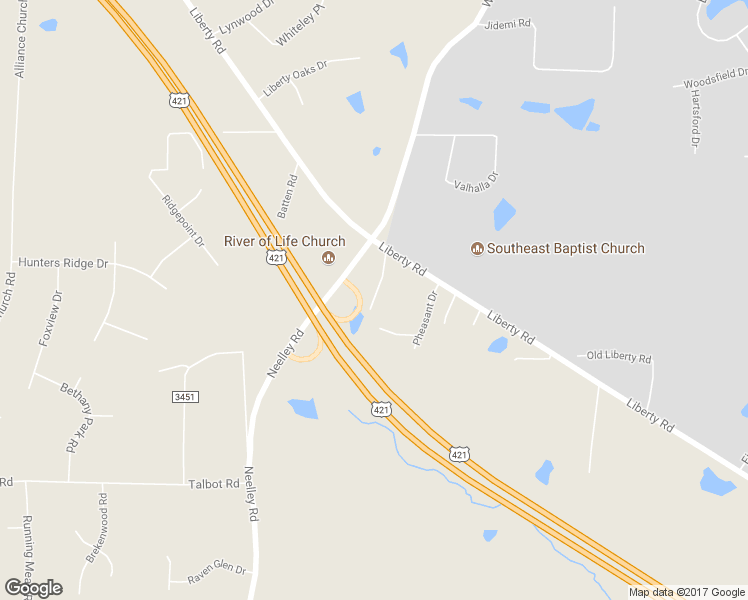 map of restaurants, bars, coffee shops, grocery stores, and more near 4811 Woodcock Drive in Greensboro