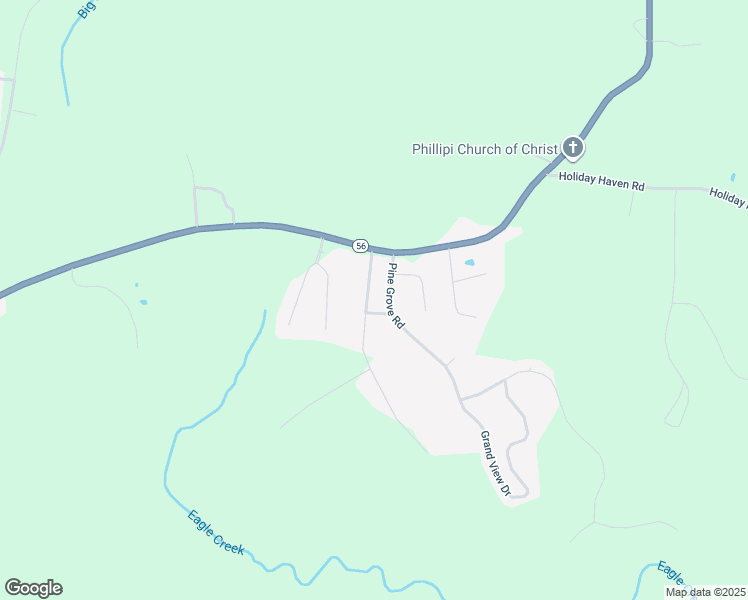 map of restaurants, bars, coffee shops, grocery stores, and more near 217 Eagle Creek Road in Smithville