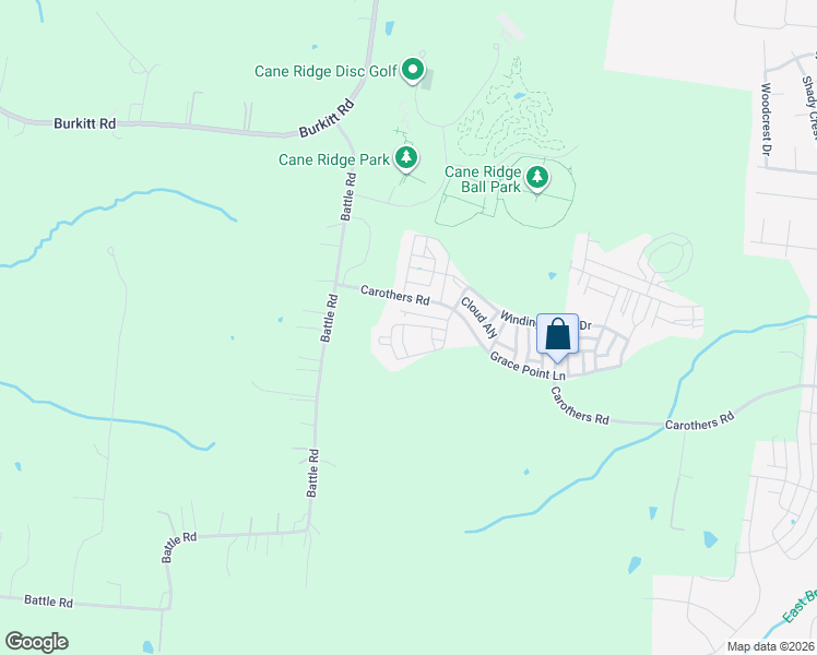 map of restaurants, bars, coffee shops, grocery stores, and more near 7140 Carothers Road in Nolensville