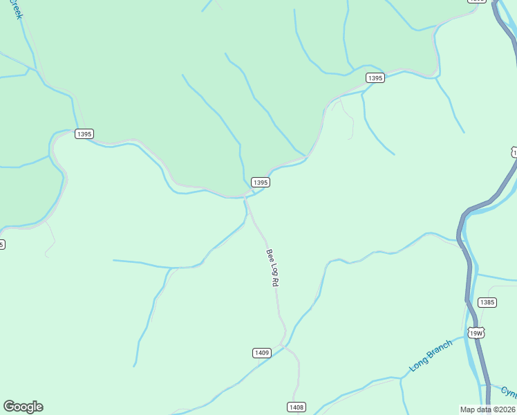 map of restaurants, bars, coffee shops, grocery stores, and more near State Road 1408 in Yancey County