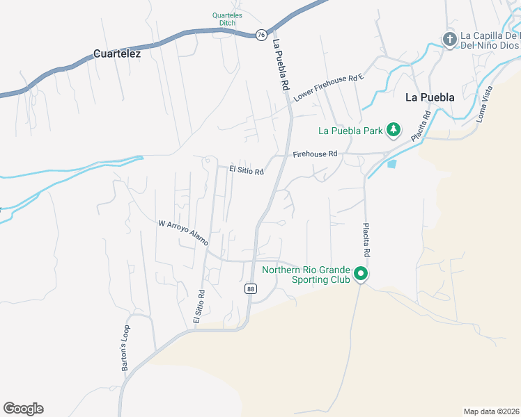 map of restaurants, bars, coffee shops, grocery stores, and more near 213 La Puebla Road in Santa Cruz
