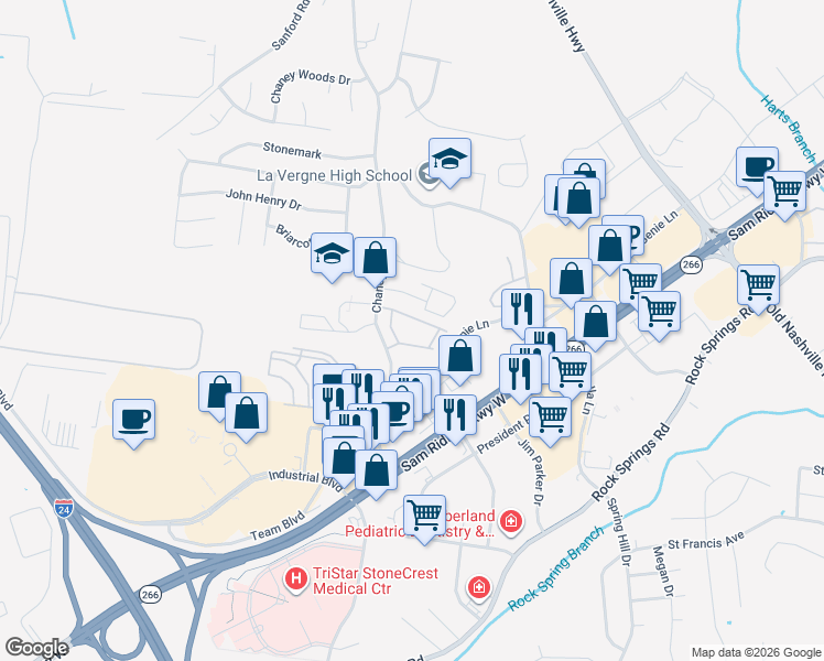 map of restaurants, bars, coffee shops, grocery stores, and more near 700 Heath Place in Smyrna