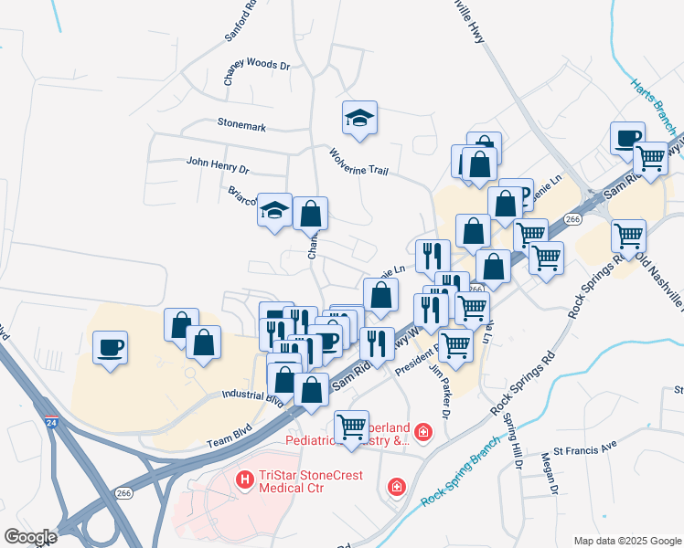 map of restaurants, bars, coffee shops, grocery stores, and more near 700 Heath Place in Smyrna
