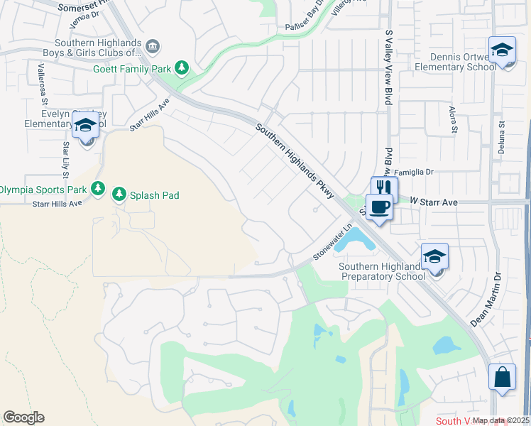 map of restaurants, bars, coffee shops, grocery stores, and more near 11338 Villa Bellagio Drive in Las Vegas