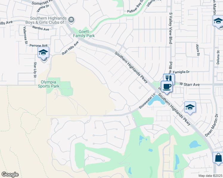 map of restaurants, bars, coffee shops, grocery stores, and more near 11314 Villa Bellagio Drive in Las Vegas