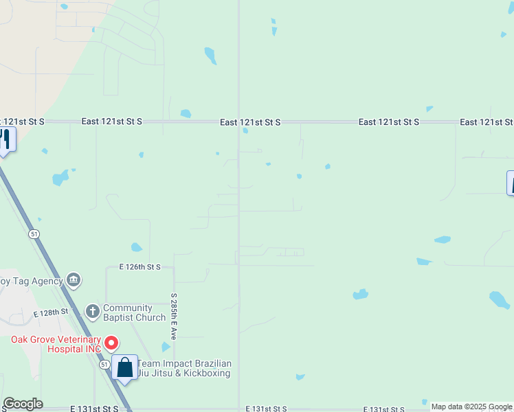 map of restaurants, bars, coffee shops, grocery stores, and more near 12395 Old Coweta Road in Coweta