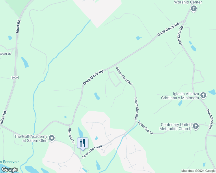 map of restaurants, bars, coffee shops, grocery stores, and more near 5045 Woodmont Ridge Court in Clemmons