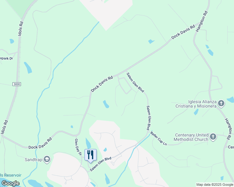 map of restaurants, bars, coffee shops, grocery stores, and more near 5045 Woodmont Ridge Court in Clemmons