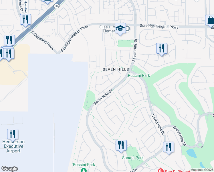 map of restaurants, bars, coffee shops, grocery stores, and more near 3186 Castle Canyon Avenue in Henderson