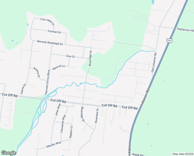 map of restaurants, bars, coffee shops, grocery stores, and more near 500 Tybarber Avenue in Murfreesboro