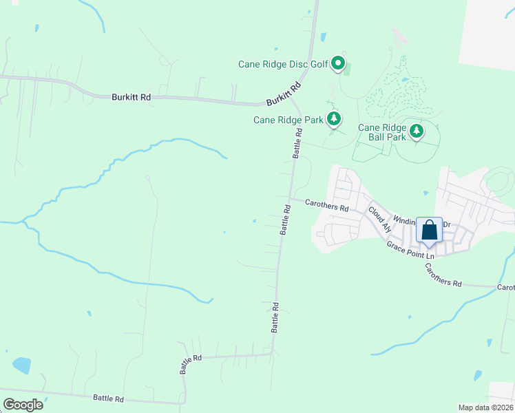 map of restaurants, bars, coffee shops, grocery stores, and more near 560 Battle Road in Nashville