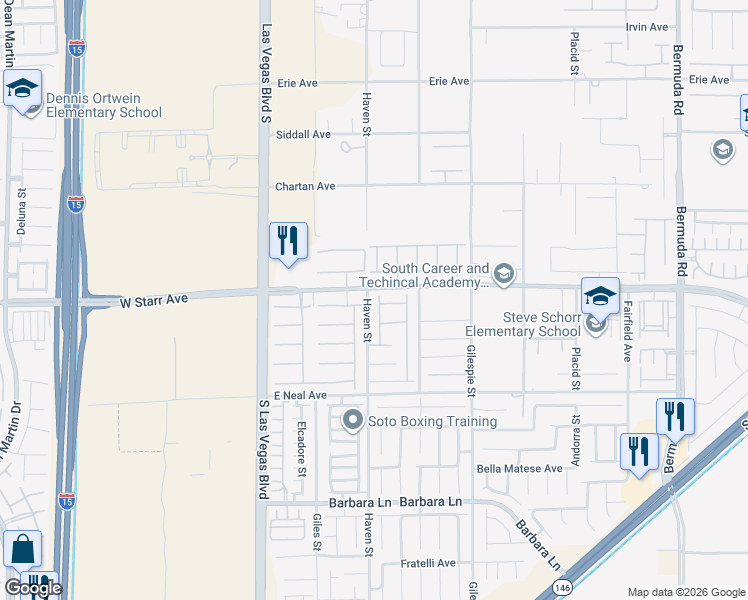 map of restaurants, bars, coffee shops, grocery stores, and more near 11311 Beta Ceti Street in Las Vegas
