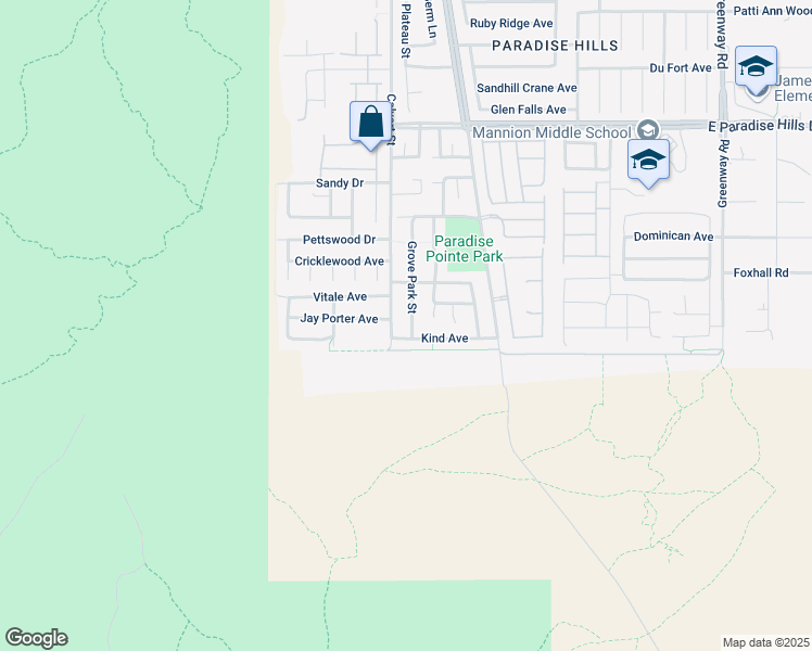 map of restaurants, bars, coffee shops, grocery stores, and more near 1205 Highbury Grove Street in Henderson