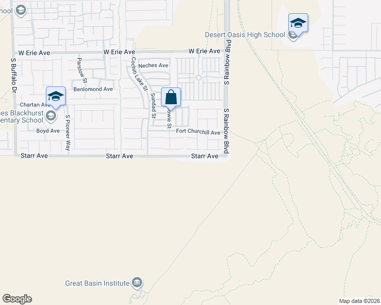 map of restaurants, bars, coffee shops, grocery stores, and more near 7055 Fort Tule Avenue in Las Vegas