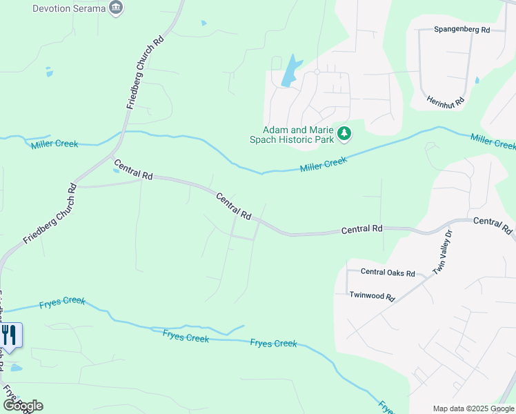 map of restaurants, bars, coffee shops, grocery stores, and more near 152 Maitland Court in Clemmons