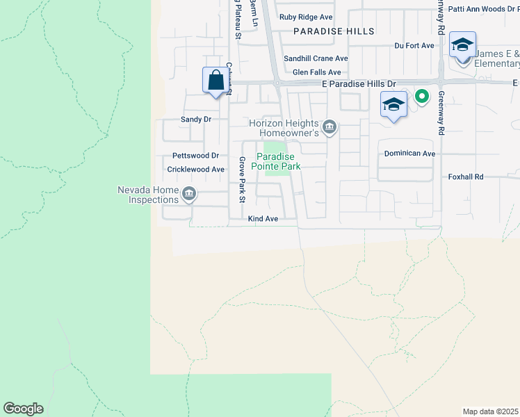 map of restaurants, bars, coffee shops, grocery stores, and more near 1218 Highbury Grove Street in Henderson