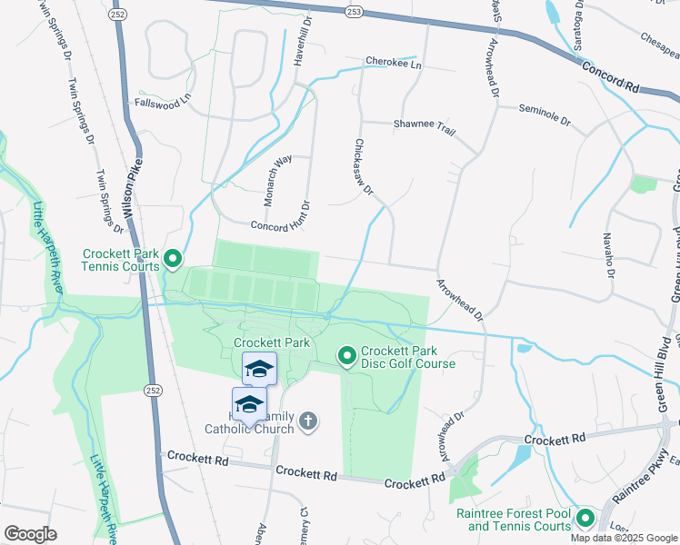 map of restaurants, bars, coffee shops, grocery stores, and more near 9209 Apache Trail in Brentwood