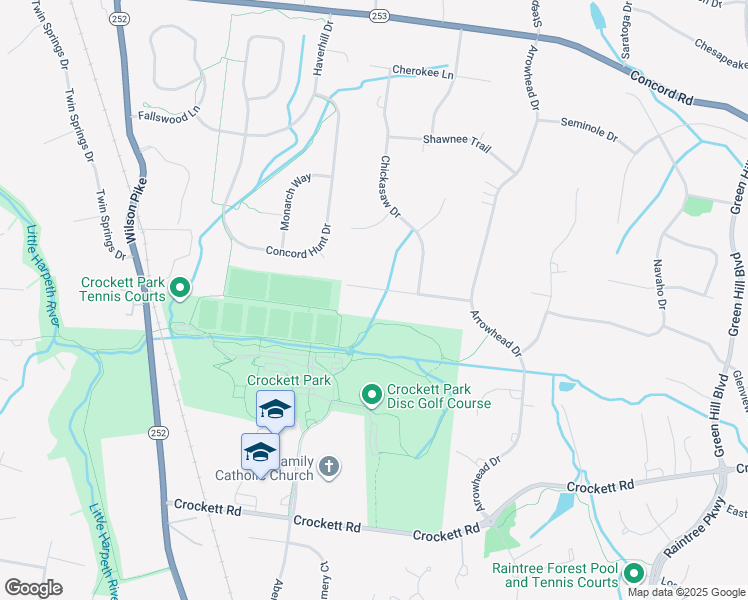 map of restaurants, bars, coffee shops, grocery stores, and more near 9209 Apache Trail in Brentwood