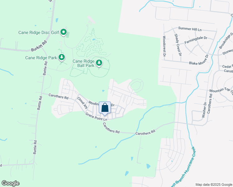 map of restaurants, bars, coffee shops, grocery stores, and more near 7107 Carothers Road in Nolensville
