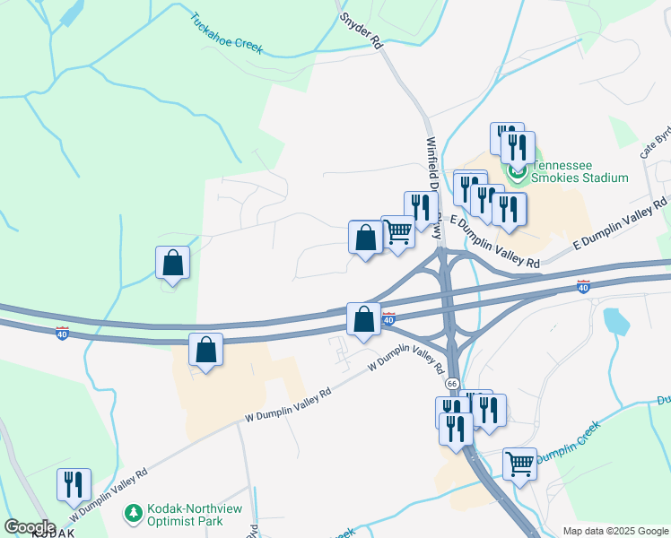map of restaurants, bars, coffee shops, grocery stores, and more near in 