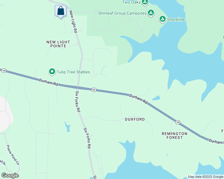 map of restaurants, bars, coffee shops, grocery stores, and more near 3900 Durham Road in Raleigh