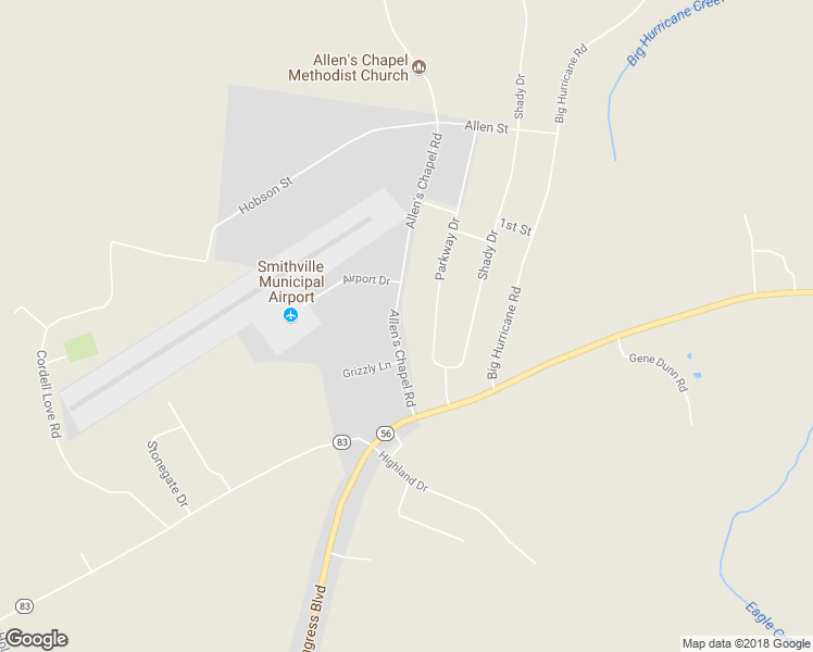 map of restaurants, bars, coffee shops, grocery stores, and more near 308 Allen's Chapel Road in Smithville