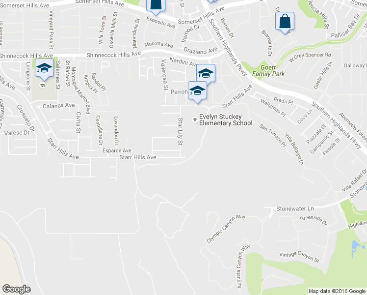 map of restaurants, bars, coffee shops, grocery stores, and more near 11254 Star Lily Street in Las Vegas