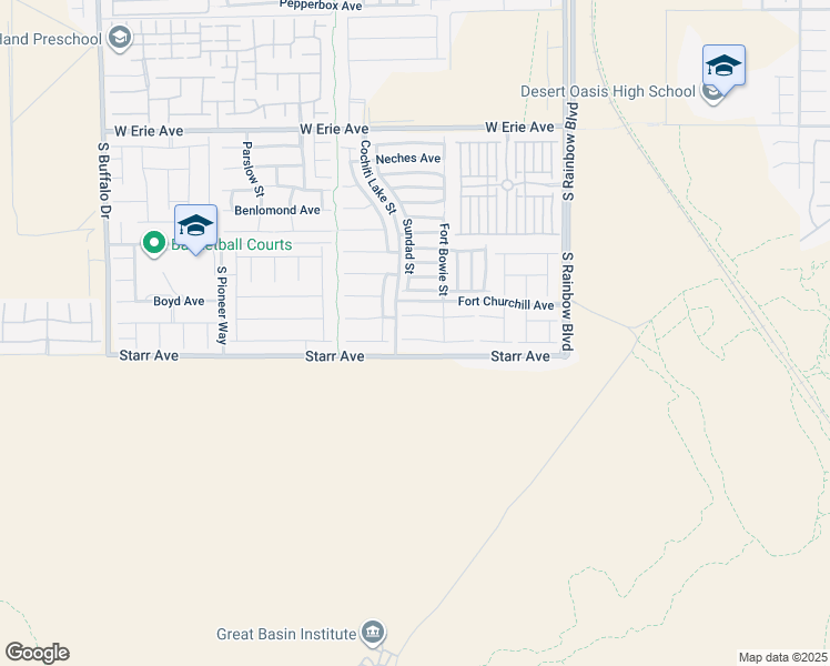 map of restaurants, bars, coffee shops, grocery stores, and more near 7214 Mountain Den Avenue in Las Vegas