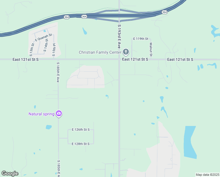 map of restaurants, bars, coffee shops, grocery stores, and more near 2212 East Winston Street in Broken Arrow