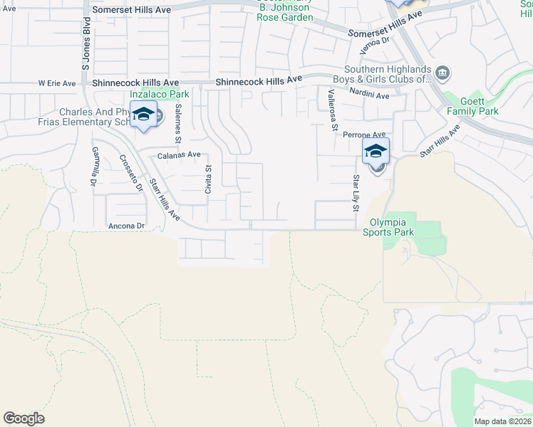 map of restaurants, bars, coffee shops, grocery stores, and more near 11258 Lavandou Drive in Las Vegas