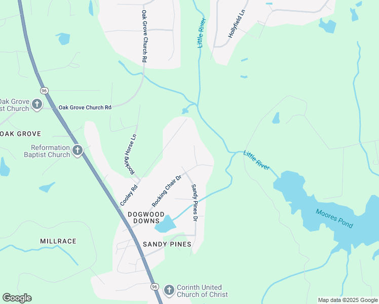 map of restaurants, bars, coffee shops, grocery stores, and more near 5909 Tall Pines Court in Youngsville