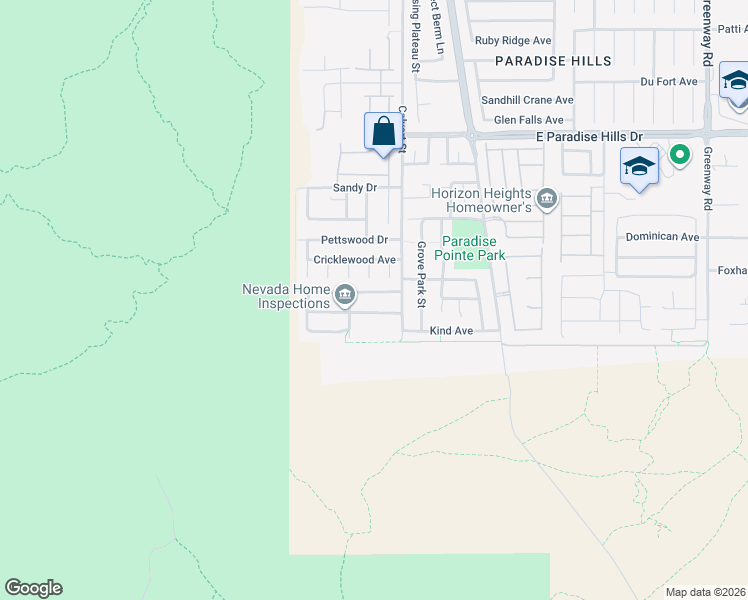 map of restaurants, bars, coffee shops, grocery stores, and more near 132 Jay Porter Avenue in Henderson