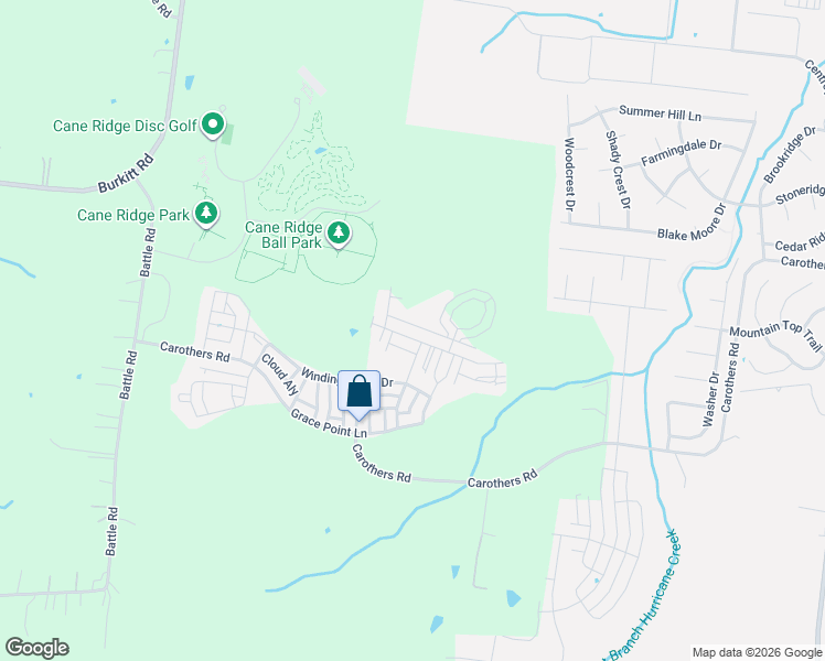 map of restaurants, bars, coffee shops, grocery stores, and more near 7107 Carothers Road in Nolensville