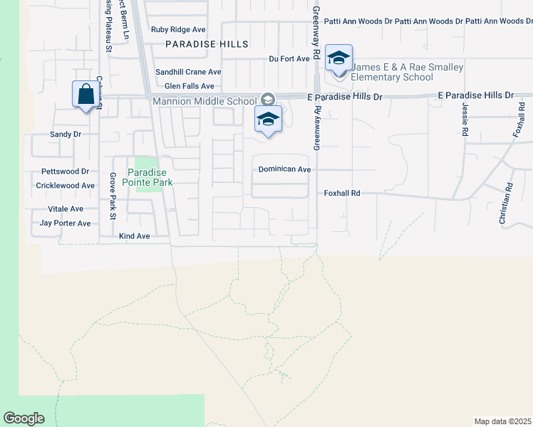 map of restaurants, bars, coffee shops, grocery stores, and more near 1161 Cold Breeze Drive in Henderson