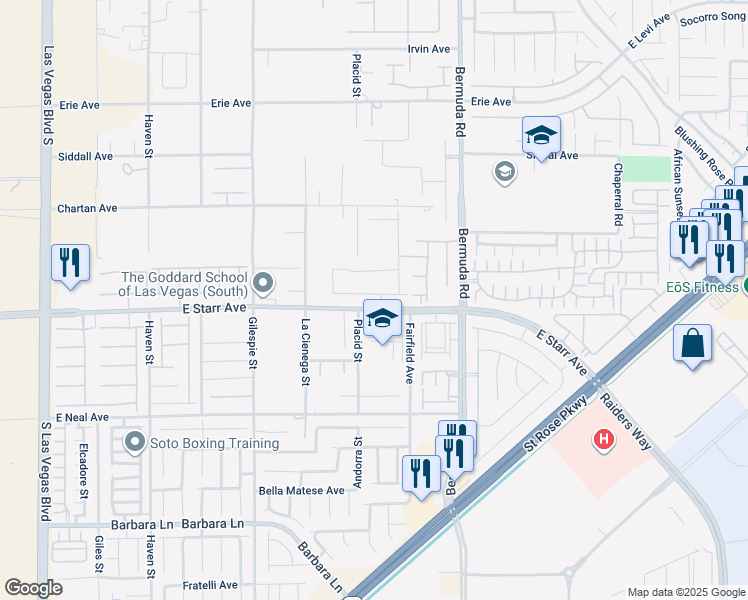 map of restaurants, bars, coffee shops, grocery stores, and more near 309 Wakefield Ave in Enterprise