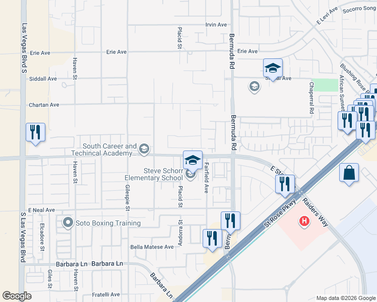 map of restaurants, bars, coffee shops, grocery stores, and more near 309 Wakefield Ave in Enterprise